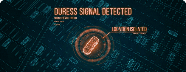 Personal duress assistance with emergency signal detection, real-time GPS location isolation, and 24/7 response support.